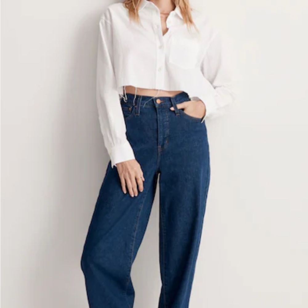 Madewell Perfect Vintage Wide-leg Jeans in Fairdale Wash Size 28